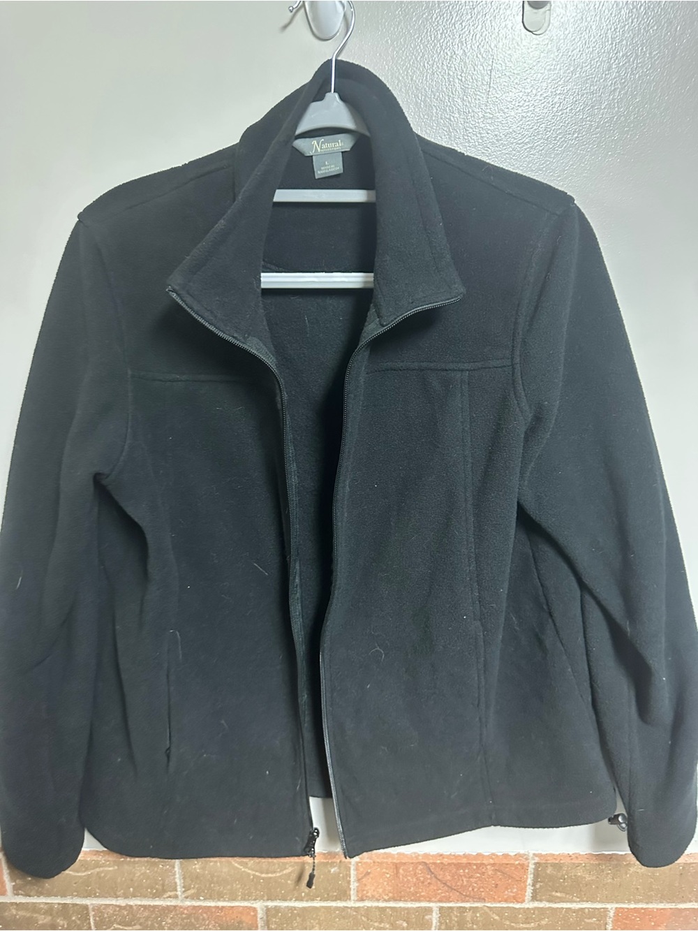 Natural Reflections Black Lightweight Women's Fleece Jacket